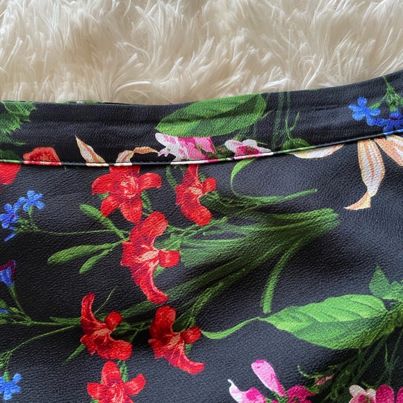 Liz Claiborne Career Black Floral Midi Skirt - Picture 7 of 9